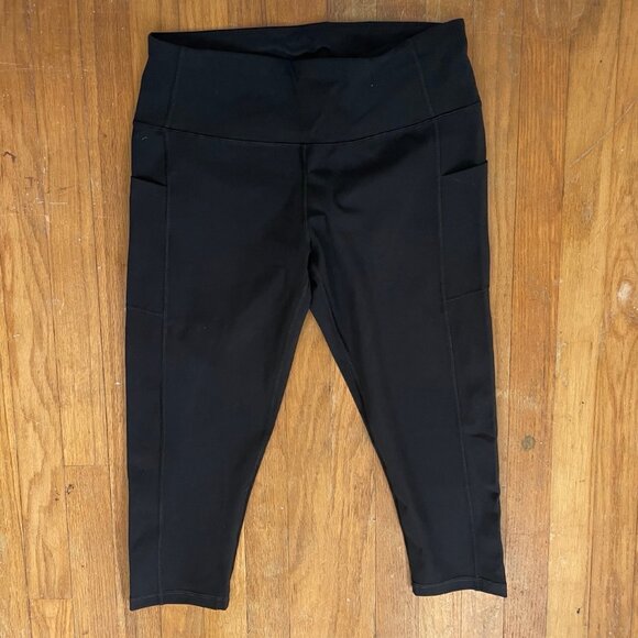 EWEDOO Leggings NWT Black Stretch Size XL Basic Pull On Stretch Athleisure - Picture 1 of 4